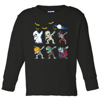 Dabbing Halloween Boys Skeleton Zombie Scary Pumpkin Mummy Toddler Long Sleeve Shirt