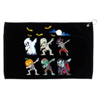 Dabbing Halloween Boys Skeleton Zombie Scary Pumpkin Mummy Grommeted Golf Towel