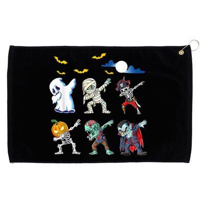 Dabbing Halloween Boys Skeleton Zombie Scary Pumpkin Mummy Grommeted Golf Towel