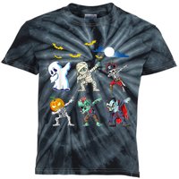 Dabbing Halloween Boys Skeleton Zombie Scary Pumpkin Mummy Kids Tie-Dye T-Shirt