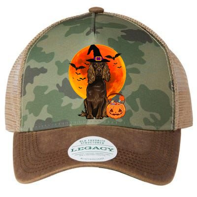 Dog Halloween Boykin Spaniel Jack O Lantern Pumpkin Legacy Tie Dye Trucker Hat