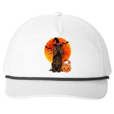 Dog Halloween Boykin Spaniel Jack O Lantern Pumpkin Snapback Five-Panel Rope Hat