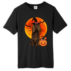 Dog Halloween Boykin Spaniel Jack O Lantern Pumpkin Tall Fusion ChromaSoft Performance T-Shirt