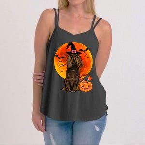 Dog Halloween Boykin Spaniel Jack O Lantern Pumpkin Women's Strappy Tank