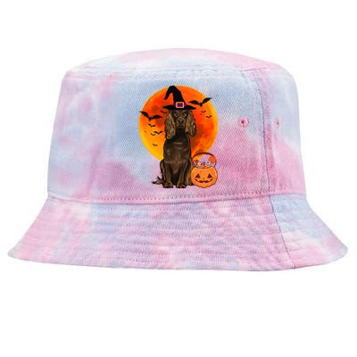 Dog Halloween Boykin Spaniel Jack O Lantern Pumpkin Tie-Dyed Bucket Hat