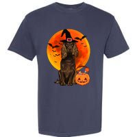 Dog Halloween Boykin Spaniel Jack O Lantern Pumpkin Garment-Dyed Heavyweight T-Shirt