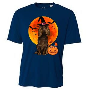 Dog Halloween Boykin Spaniel Jack O Lantern Pumpkin Cooling Performance Crew T-Shirt