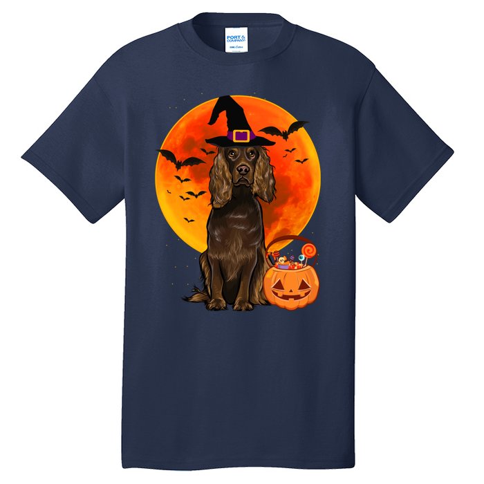 Dog Halloween Boykin Spaniel Jack O Lantern Pumpkin Tall T-Shirt