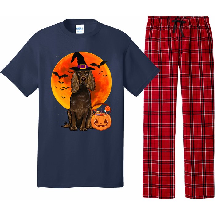 Dog Halloween Boykin Spaniel Jack O Lantern Pumpkin Pajama Set