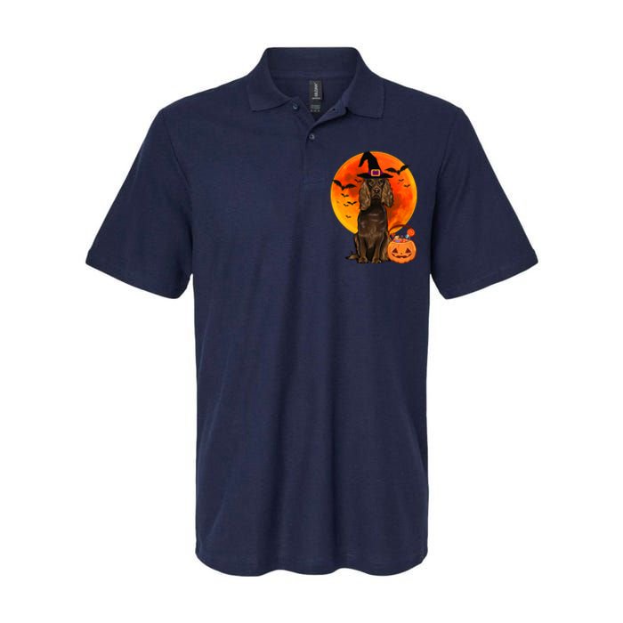 Dog Halloween Boykin Spaniel Jack O Lantern Pumpkin Softstyle Adult Sport Polo