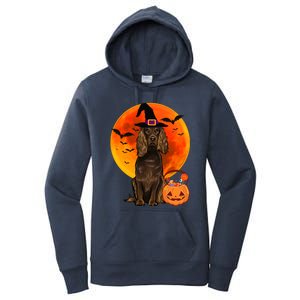 Dog Halloween Boykin Spaniel Jack O Lantern Pumpkin Women's Pullover Hoodie