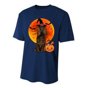 Dog Halloween Boykin Spaniel Jack O Lantern Pumpkin Performance Sprint T-Shirt