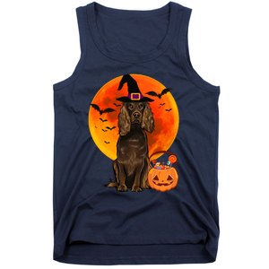 Dog Halloween Boykin Spaniel Jack O Lantern Pumpkin Tank Top