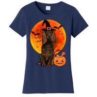 Dog Halloween Boykin Spaniel Jack O Lantern Pumpkin Women's T-Shirt