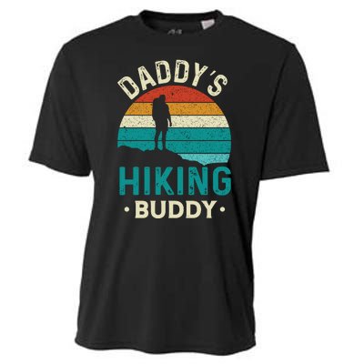 Daddys Hiking Buddy Vintage Mountains Campfire Fathers Gift Cooling Performance Crew T-Shirt