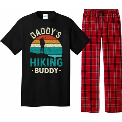 Daddys Hiking Buddy Vintage Mountains Campfire Fathers Gift Pajama Set