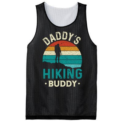 Daddys Hiking Buddy Vintage Mountains Campfire Fathers Gift Mesh Reversible Basketball Jersey Tank