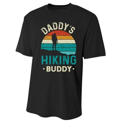 Daddys Hiking Buddy Vintage Mountains Campfire Fathers Gift Performance Sprint T-Shirt