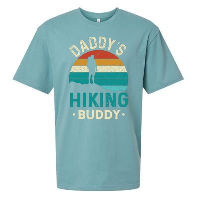 Daddys Hiking Buddy Vintage Mountains Campfire Fathers Gift Sueded Cloud Jersey T-Shirt