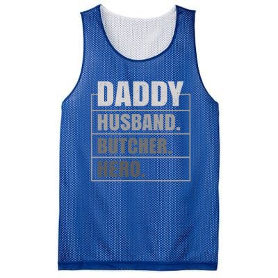 Daddy Husband Butcher Hero Fathers Day Meaningful Gift Mesh Reversible Basketball Jersey Tank