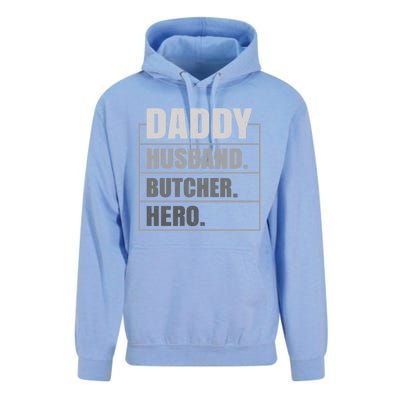 Daddy Husband Butcher Hero Fathers Day Meaningful Gift Unisex Surf Hoodie