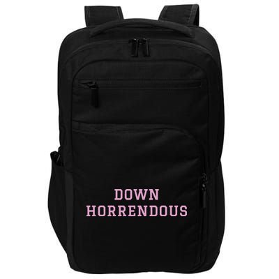 Down Horrendous Black Impact Tech Backpack