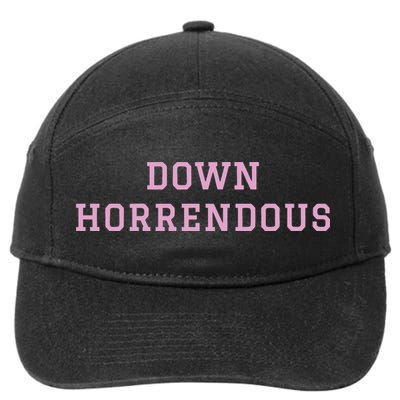 Down Horrendous Black 7-Panel Snapback Hat