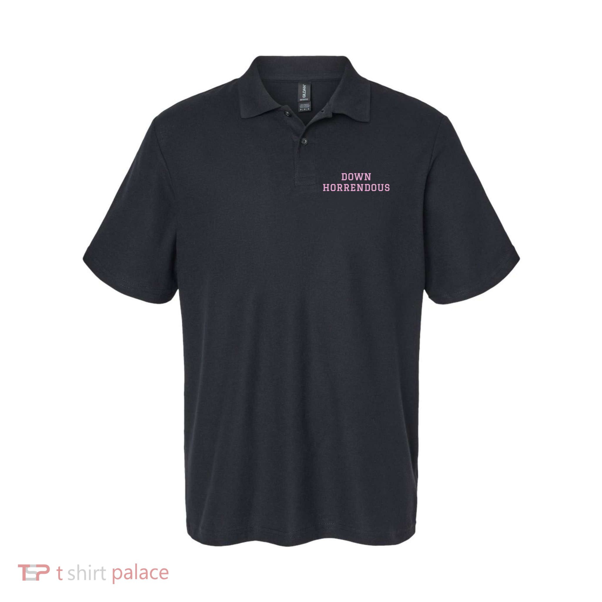 Down Horrendous Black Polo