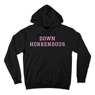 Down Horrendous Black Tall Hoodie