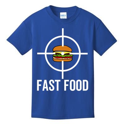 Deer Hunting Burger Funny Hunter Humor Fast Food Great Gift Kids T-Shirt