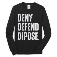 Dark Humor Boss Ceo Defend Deny Like Gift Tall Long Sleeve T-Shirt