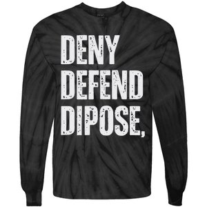 Dark Humor Boss Ceo Defend Deny Like Gift Tie-Dye Long Sleeve Shirt