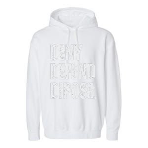 Dark Humor Boss Ceo Defend Deny Like Gift Garment-Dyed Fleece Hoodie