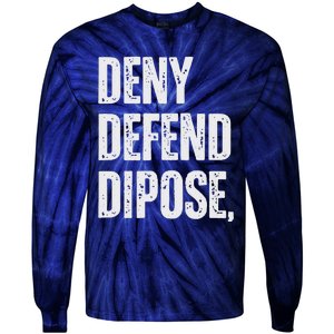 Dark Humor Boss Ceo Defend Deny Adult Like Tie-Dye Long Sleeve Shirt