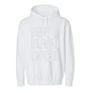 Dark Humor Boss Ceo Defend Deny Adult Like Garment-Dyed Fleece Hoodie