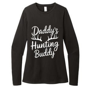 DaddyS Hunting Buddy Funny Hunter Dad Son Matching Hunting Gift Womens CVC Long Sleeve Shirt