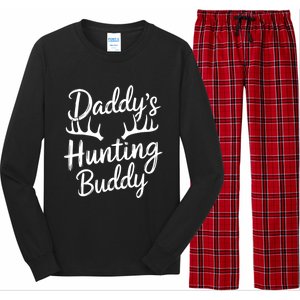 DaddyS Hunting Buddy Funny Hunter Dad Son Matching Hunting Gift Long Sleeve Pajama Set