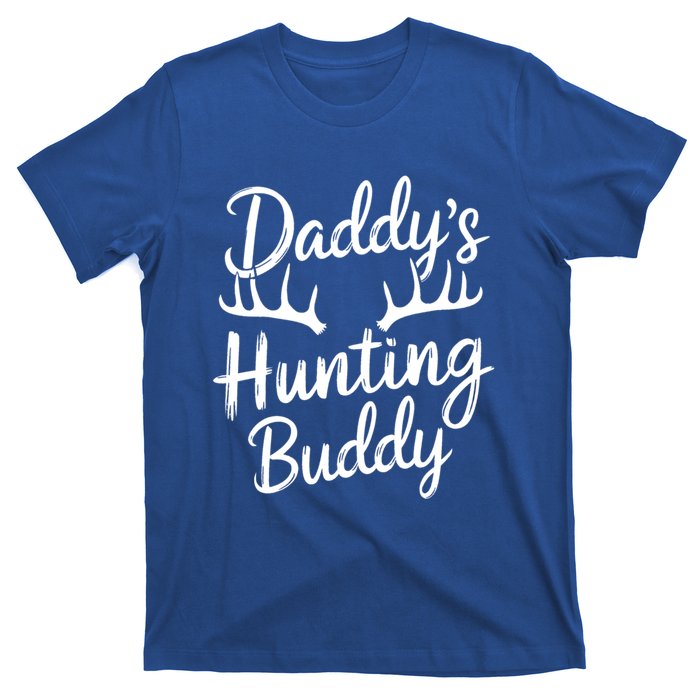 DaddyS Hunting Buddy Funny Hunter Dad Son Matching Hunting Gift T-Shirt