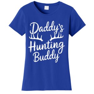 DaddyS Hunting Buddy Funny Hunter Dad Son Matching Hunting Gift Women's T-Shirt