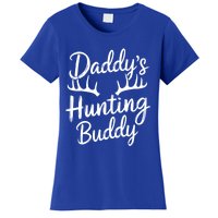 DaddyS Hunting Buddy Funny Hunter Dad Son Matching Hunting Gift Women's T-Shirt