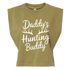 DaddyS Hunting Buddy Funny Hunter Dad Son Matching Hunting Gift Garment-Dyed Women's Muscle Tee