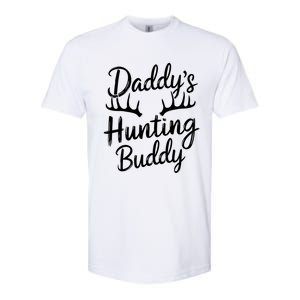 DaddyS Hunting Buddy Funny Hunter Dad Son Matching Hunting Gift Softstyle CVC T-Shirt