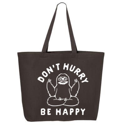 Don't Hurry Be Happy Sloth 25L Jumbo Tote