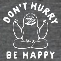 Don't Hurry Be Happy Sloth Wool Snapback Cap