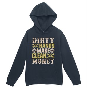 Dirty Hands But The Money I Clean Car Lovers Enthusiast Urban Pullover Hoodie