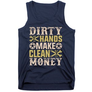 Dirty Hands But The Money I Clean Car Lovers Enthusiast Tank Top