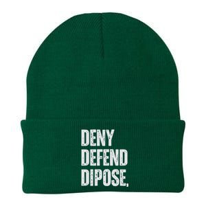 Dark Humor Boss Ceo Defend Deny Adult Like Knit Cap Winter Beanie