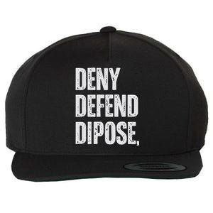 Dark Humor Boss Ceo Defend Deny Adult Like Wool Snapback Cap