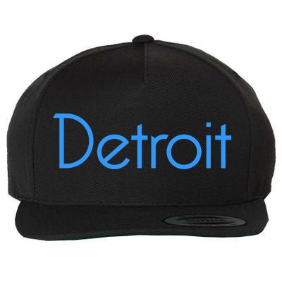 Detroit Honolulu Blue Wool Snapback Cap