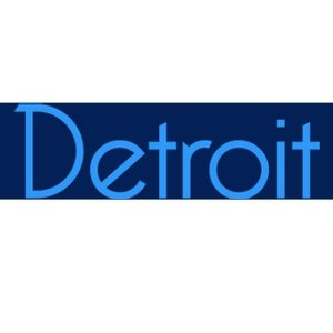 Detroit Honolulu Blue Bumper Sticker